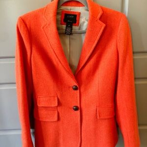 J.Crew - Women’s Orange Wool Blazer
